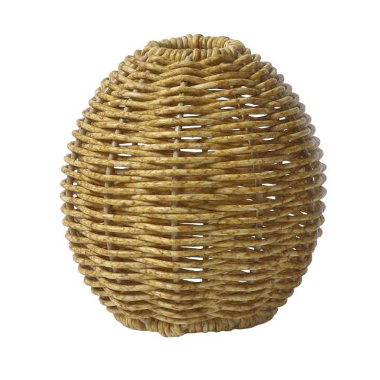 

Woven Faux Rattan Vase Handmade Indoor Decorative Vase for Dried Artificial Flowers Rustic Farmhouse Boho Wicker Vase Basket for Table Centerpiece C жёлтый