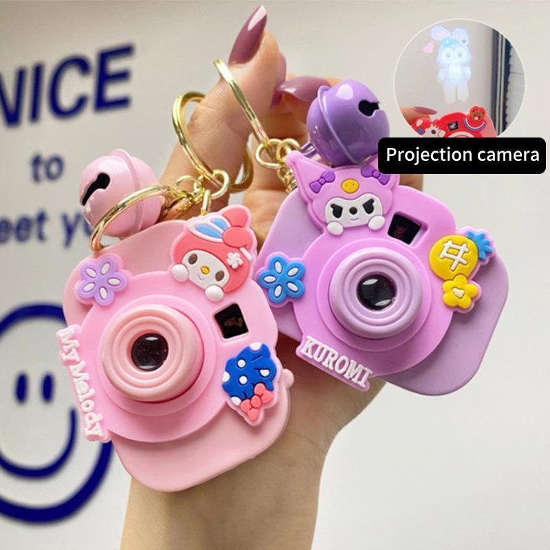 Creative Projection Camera Pendant Keychain Cute Doll Keychain Pendant Fashion Bag Decoration Accessories Children Gifts