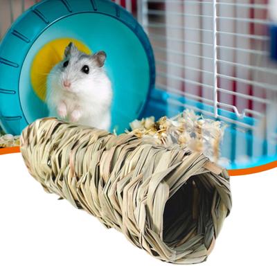 Guinea Pig Cage Natural Grass Hand Woven Chew Toy Hamster Nest Small Pet Hideout House Toy Pet Supplies