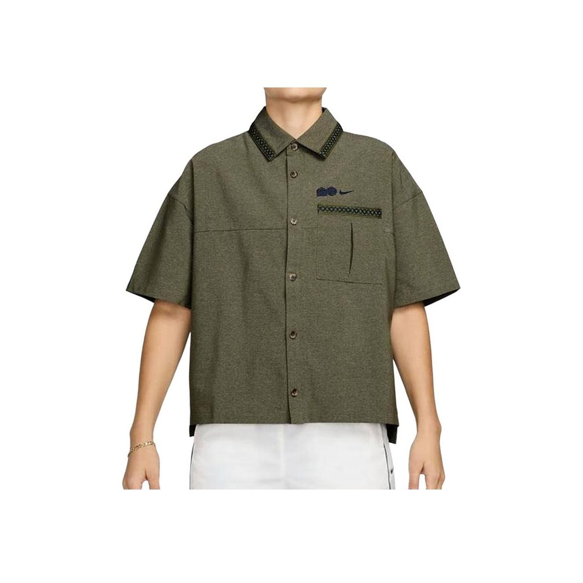 

Nike Sports Lifestyle Series Breathable Summer Embroidered Polo Short Sleeve Regular T-Shirt Women Tops HJ0350-222 L