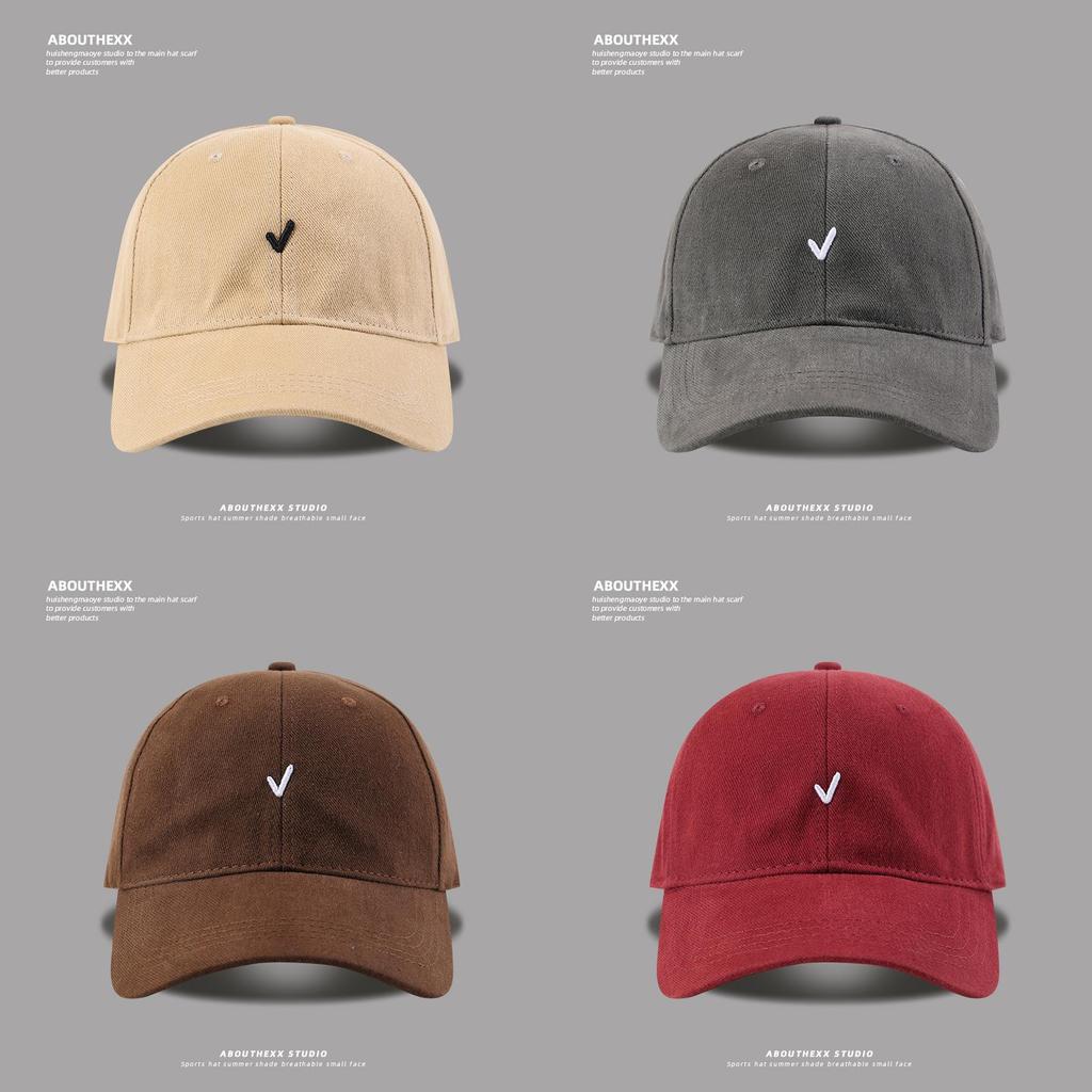 Cotton Baseball Cap With Embroidered Letters For Casual Outdoor Summer Wear