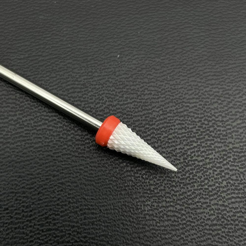 1Pc White Ceremic Nail Drill Bits Ceramic Cuticle Clean Bur Rotary Milling Cutters for Manicure Pedicure Dental Polishing Burs