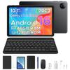 Tablet POCKAM P10 de 10,1 polegadas, 48 GB + 128 GB, Android 16, 7000 mAh, 90 Hz, Alto-falantes Duplos, Fone de Ouvido, Tablet com Teclado, Caneta, Capa