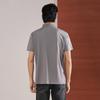 SEVEN Men's Seamless Mulberry Silk Blend Short Sleeve Polo Shirt