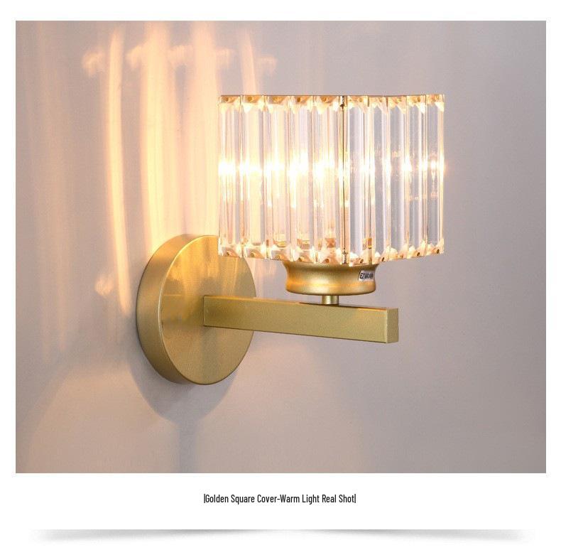 Cross-Border Crystal Wall Lamp: Modern Luxury for Living Room, Bedroom, and Aisle