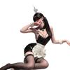 Sexy lingerie sexy bewitching pure lust girl bunny patent leather straps maid hot lust dress up