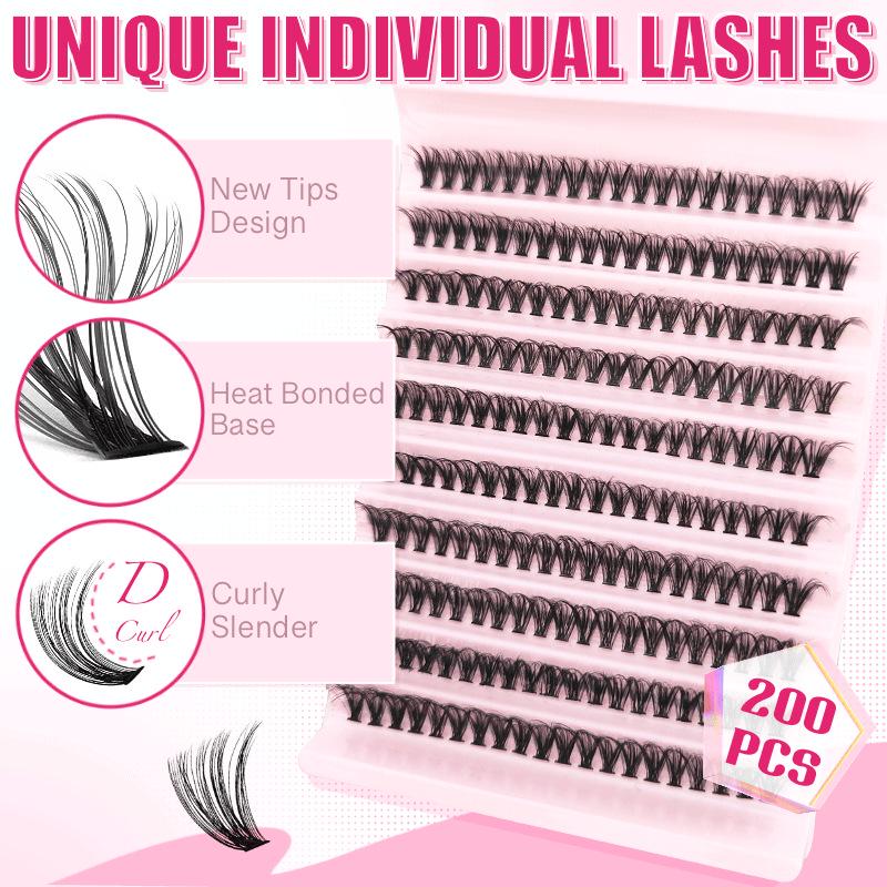 

3D DIY Накладные ресницы-пучки - Европейский и американский стиль 40D Накладные ресницы