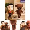 11.8/15.7/19.7/31.5in Mr. Bean Plush Toy Teddy Bear Doll Stuffed Xmas Gift