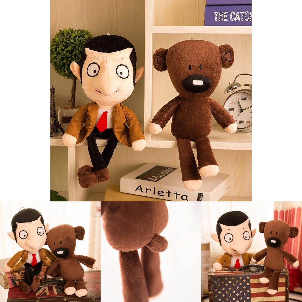 11.8/15.7/19.7/31.5in Mr. Bean Plush Toy Teddy Bear Doll Stuffed Xmas Gift