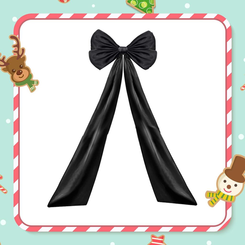 Christmas Tree Topper Bow Decor Christmas Giant Bow with Long Streamers