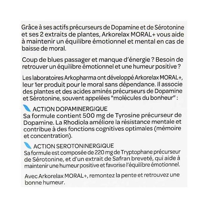 Arkopharma Arkorelax Moral+ 60 Comprimés