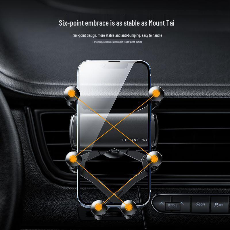 Gravity Retractable Car Vent Phone Holder