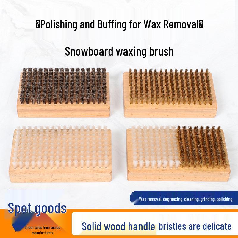 Snowboard and Ski Waxing Brush Set - Maintenance Tools for Boards
