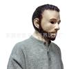 New Halloween Grandpa Wig and Mask Set Bald old man's terrifying mask