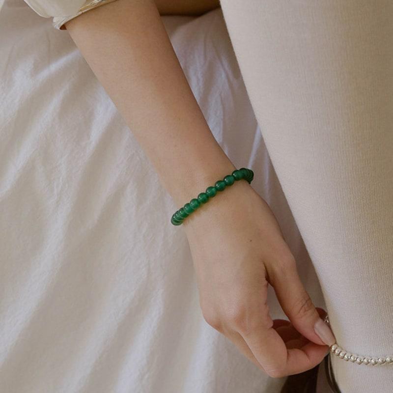 Retro finger Green Onyx Bracelet_SB183