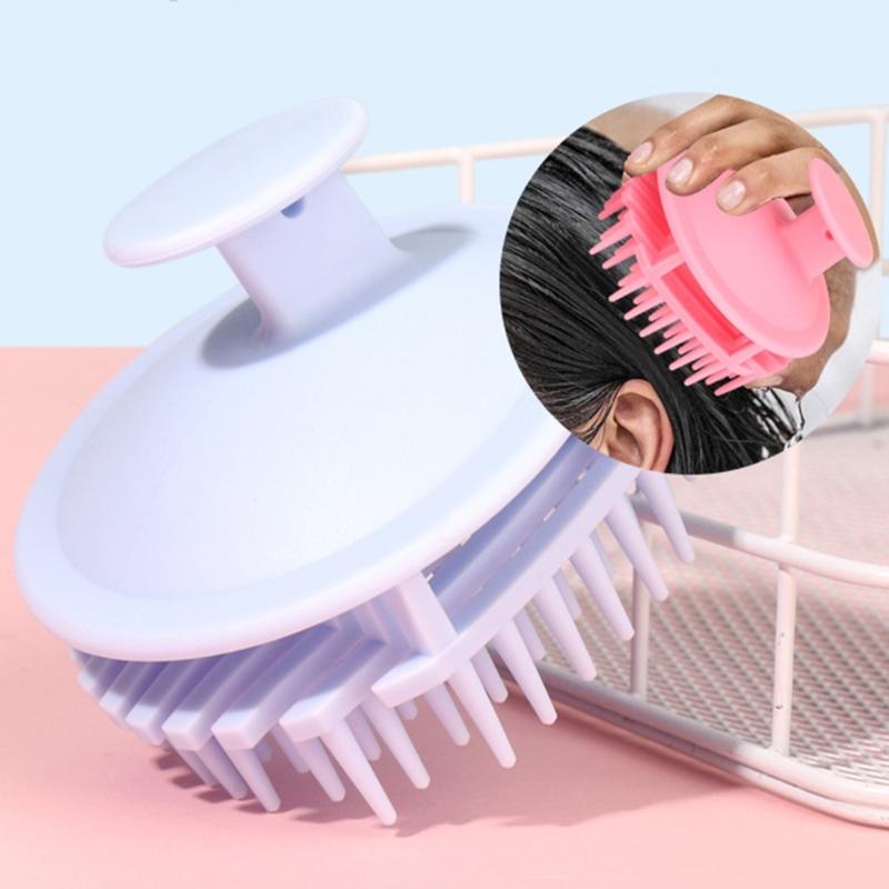 Scalp Massage Brush for Wet and Dry Hair Gentle Head Massage Brush Silicone Shampoo Hair Brush Shampoo Brush