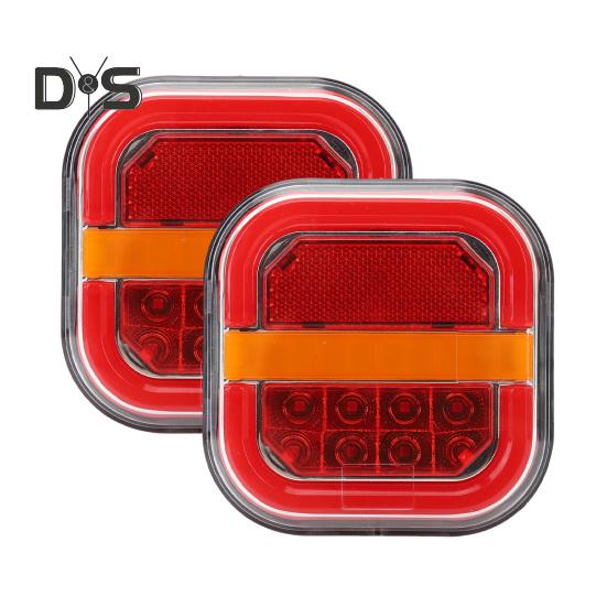 2Pcs LED Trailer Rear Lights Kit Super Bright High Lumens Universal Simple Installation Brake Lights Trailer Truck Taillight