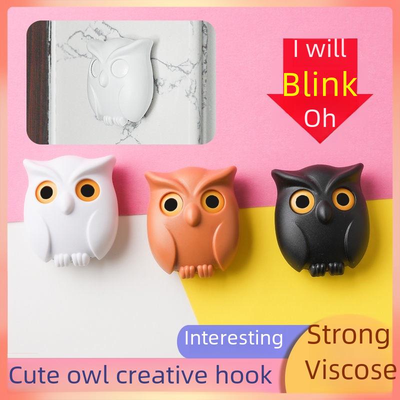 Magnetischer Eulen-Schlüsselhaken – Wandaufkleber ohne Lochen für Eingangsbereich und Tür