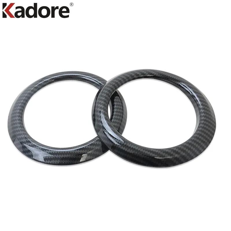 For Toyota Rush 2018-   2024 Carbon Fiber Car Front Side Air Condition Vent Outlet Cover Trim Interior Accessories