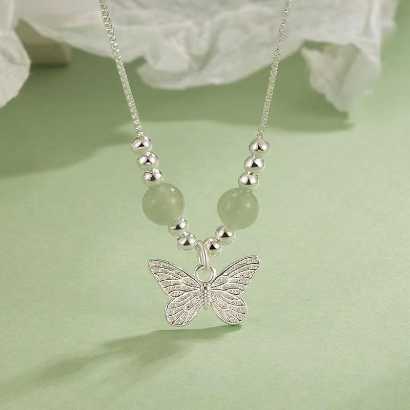 Charms Beads Women Necklace Jewelry For Girls Female Beauty Butterfly Necklace Gift