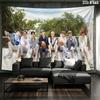 ATEEZ Poster Wall tapestry, aesthetic printed fabric blanket, suitable for bedroom, living room, and home decor.