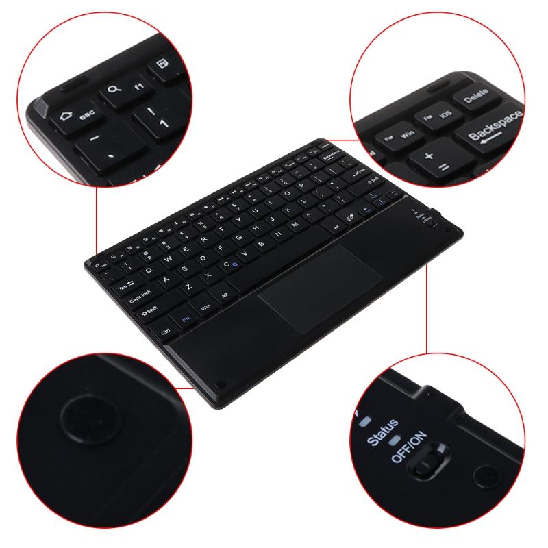 Mini Lightweight Portable Wireless Bluetooth-compatible Keyboard for Laptop Ultra Thin Keyboard Replacement 7/9/10 Inch