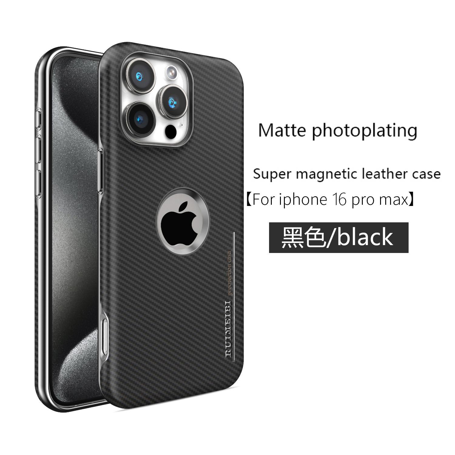

Роскошный магнитный чехол для iPhone 16Pro Max из углеродного волокна, совместимый с прочным и долговечным чехлом Mag-Safe для iPhone 16, 15, 14, 13, 12 Pro MAX, защита от падений iPhone 16 Pro Max