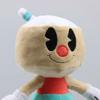 Charming Cuphead Plush Toys Cuphead Puphead And Bw Soft Stuffed Doll For Kids Gifts 25 Cm