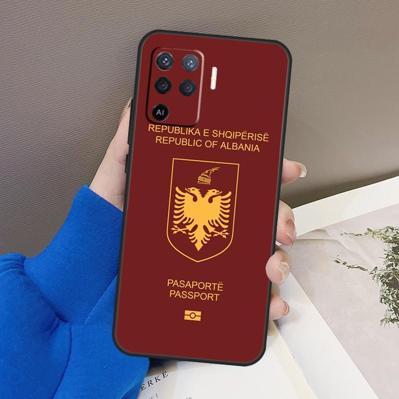 Albanian Flag Eagle Case For Oppo A5 Pro A15 A17 A57 A77 A18 A38 A58 A78 A98 A94 A74 A54 A16 A76 A96 A40 A60 A80