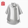 Men's Summer Waffle Knit Polo T-shirt
