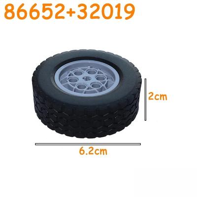 Piese Tehnice Roată Mașină Camion Roți Butuc Cărămizi MOC Motocicletă Pneu & Jantă Blocuri de Construcție 56145 44309 86652 3 15038 23798