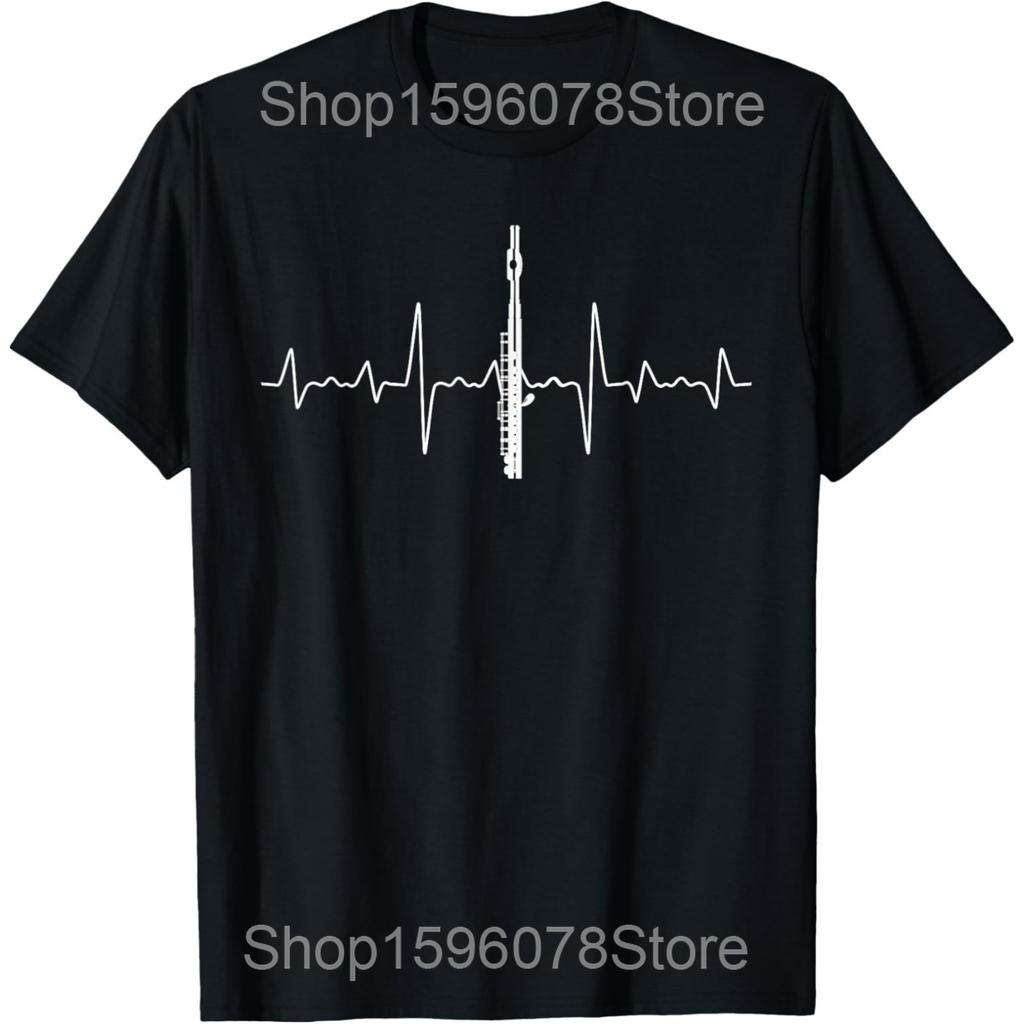 Funny Musical Instrument Flute Player Gift T Shirts Men Cotton Humor Streetwear Tee Shirt Short Sleeve Unisex Loose Clothing