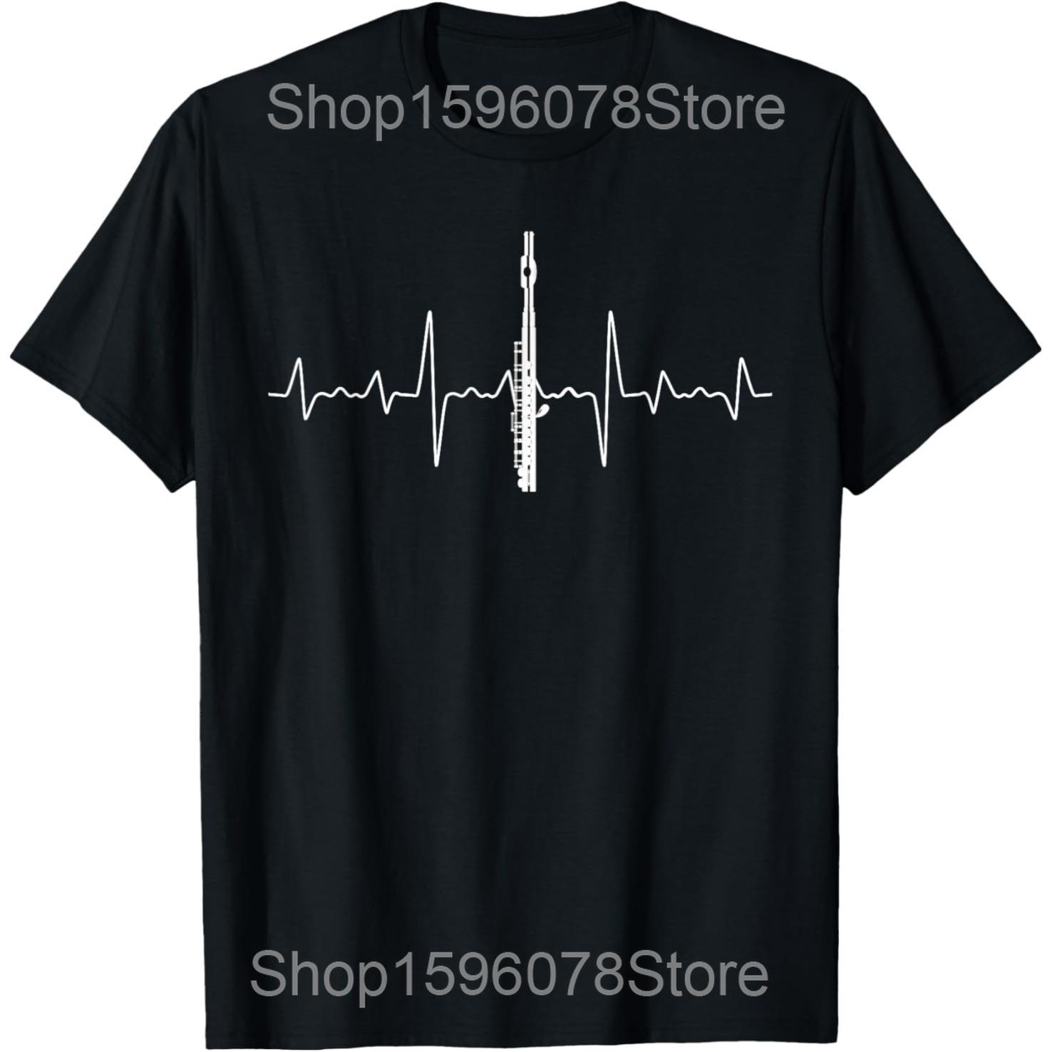 

Funny Flute Christmas Light Musical Instrument T Shirts Men Cotton Humor Streetwear Tee Shirt Short Sleeve Unisex Loose Clothing M