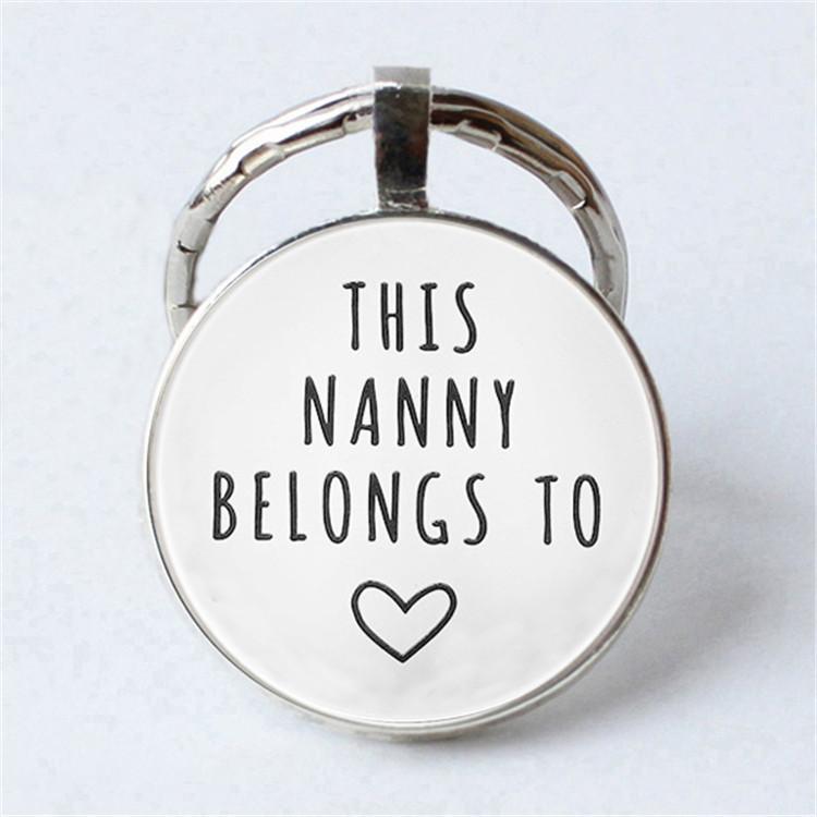 Keychain Accessories Pendant Floral Thanksgiving Text Good Friends Retro Personalized Keychain Gift Pendant