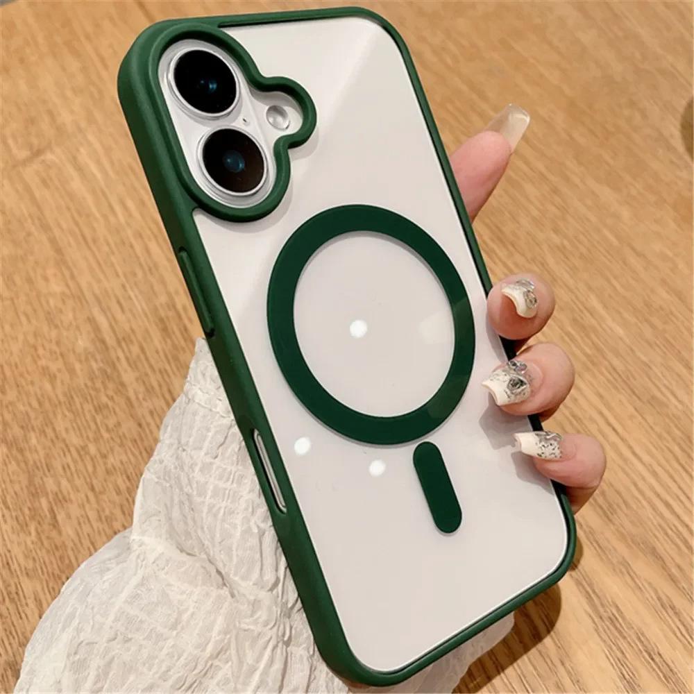 Applicable To iPhone11ProMax Mobile Phone Case Magnetic Transparent Apple 11 Acrylic All-inclusive Anti-drop 11  Case