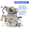 Compatible with PP4218A Carburetor for Poulan Pro P3314 PR4218 PP4218AVX PP4018 PP3516AVX P3416 PP3816 Chainsaw Craftsman