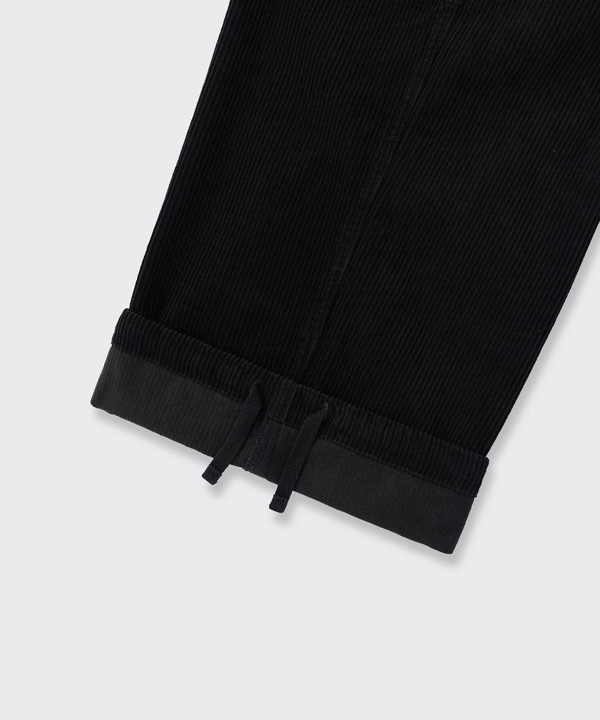 MUSINSA STANDARD Corduroy Parachute Cargo Pants [Black]