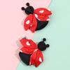 2 Stück/Set Rote Marienkäfer Haarspangen für Mädchen Handgefertigt Lieblich Tier Haarnadeln Kinder DIY Haarspangen Kinder Kawaii Haaraccessoires