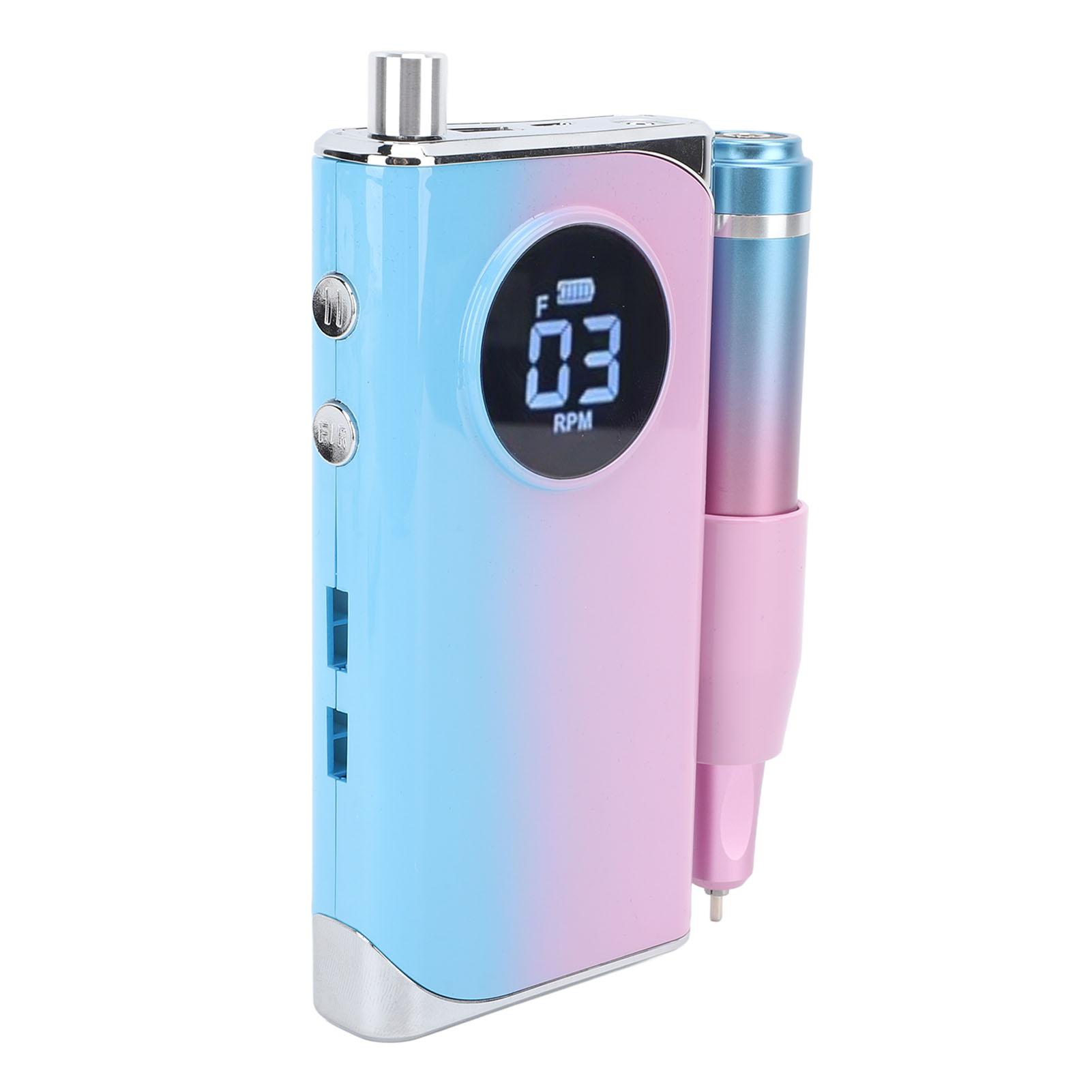 

Электрическая дрель для ногтей 40000 об/мин аккумуляторная шлифовальная машинка для полировки ногтей с ЖК-экраном