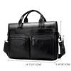 Men's Business Bag Shoulder Bag Genuine Leather Handheld Briefcase Business Men's Bag Cowhide Shoulder Crossbody Bag