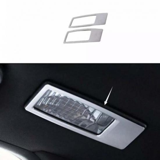 Silver Steel Inner Rear Reading Light Frame Cover Trim 2008-2013 For BMW X5 E70
