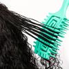 Wet Curly Hair Brush, Defining Curl Detangler, for Blow Drying, Trident Handle Reduced Hair Pulling, Styling Tool Man Woman