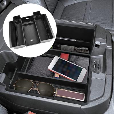 Car Armrest Box Storage Center Console Organizer Container For Chevy Silverado GMC SIERRA 1500 2019+