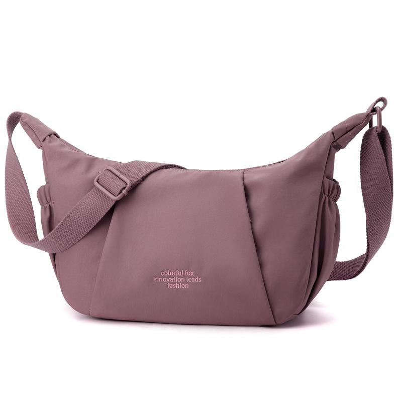New Women's Messenger Bag Women's Multi-layer Croissant Bag Casual Anti-splashing Shoulder Bag