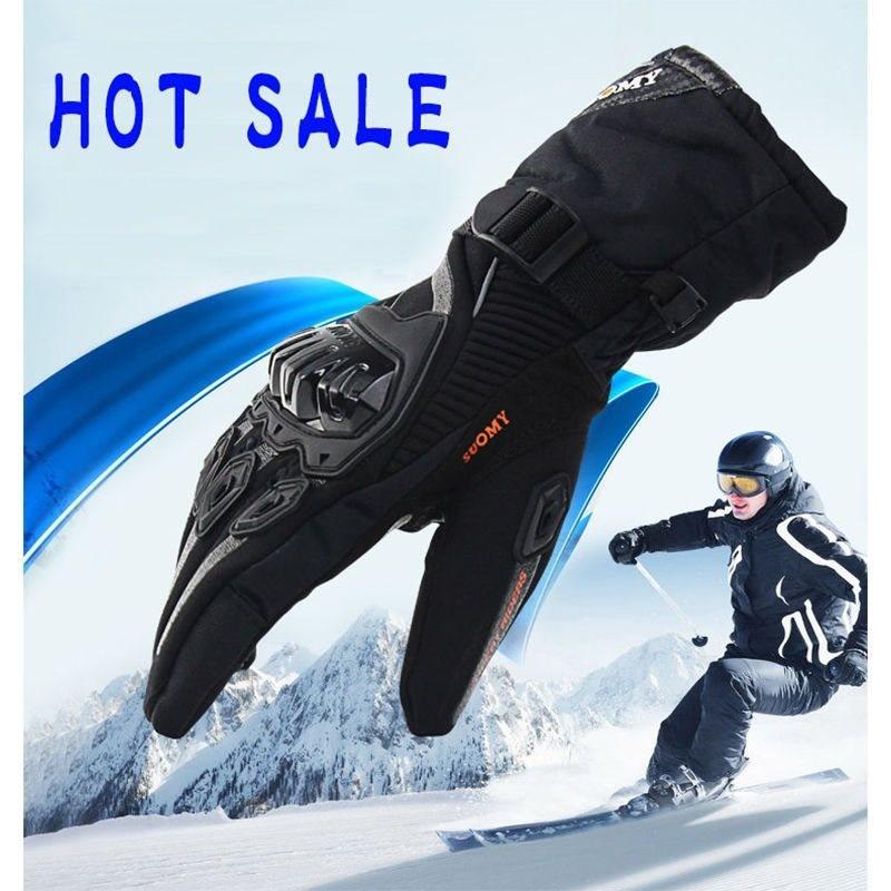 Winter Riding Gloves Motorcycle Warm Thickened Men's Equipment Cold-proof Waterproof Drop-proof Locomotive Racing Long