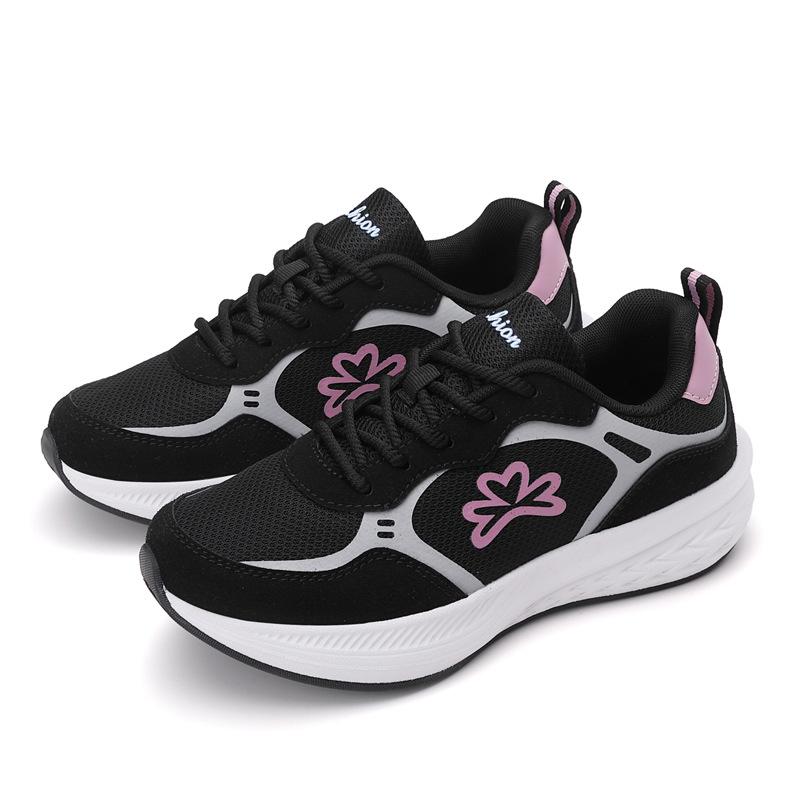 Dad Shoes Women's Spring and Autumn New Breathable Female Student Sports Shoes Heightening Casual Shoes Women