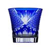 Hand Carved Edo Kiriko Whiskey Glass Japanese Crystal Ocean Heart Barware
