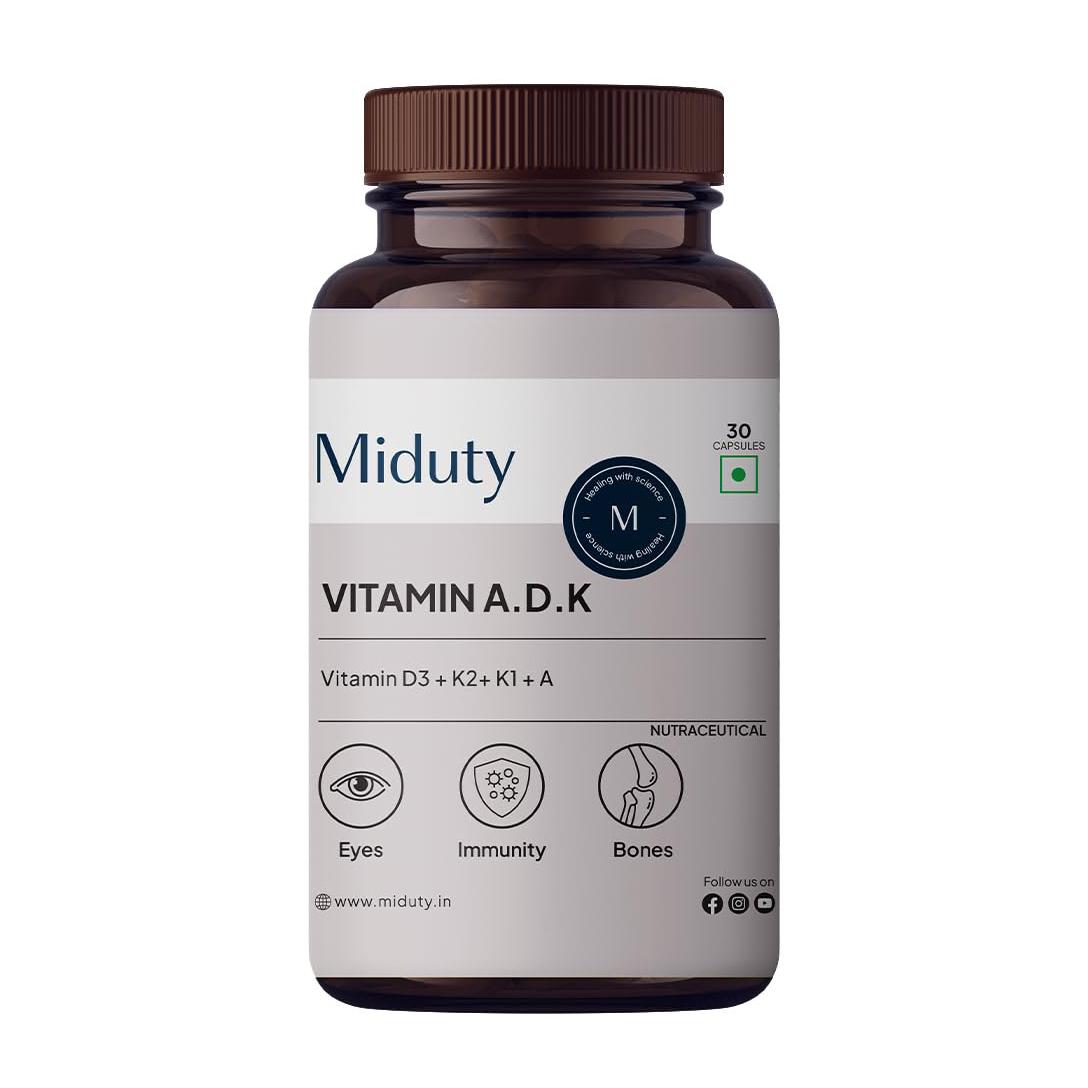 

Витамины А, Д и К (30 кап), Vitamin A.D.K., Miduty