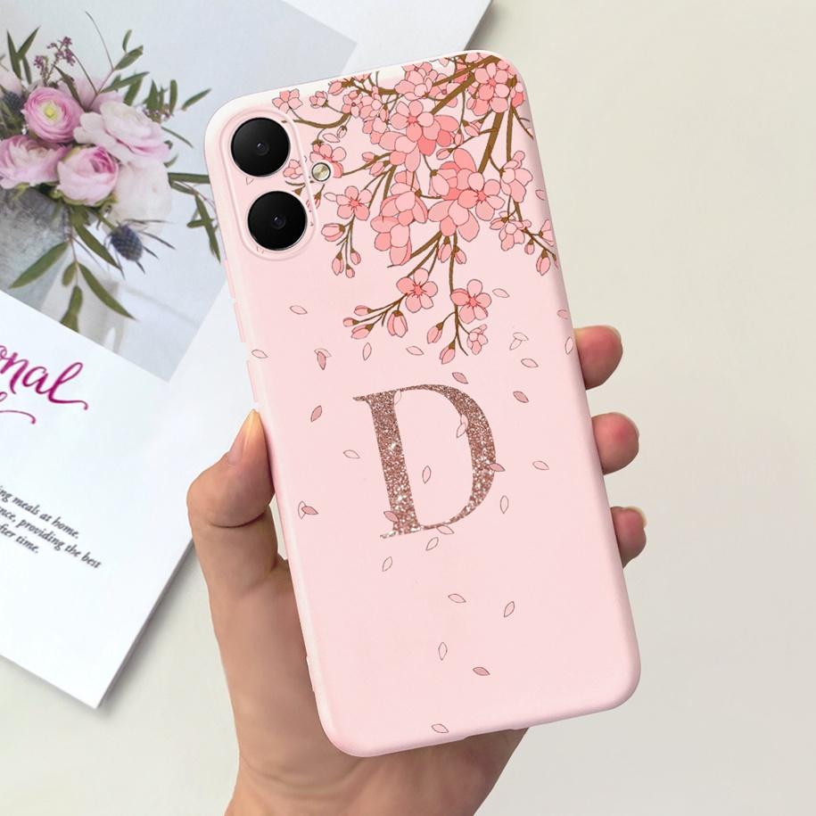 For Samsung Galaxy A05 Case A05S Cover SM-A055F SM-A057F Funda Cute Letters Crown Phone Case on Samsung A05 A 05 A 05S Soft Capa