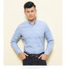 Men's Slim Fit Plaid Striped Pure Cotton Shirt